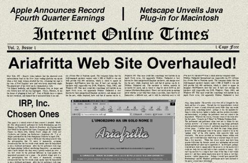 Ariafritta website overhauled